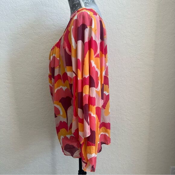 Trina Turk Silk Blend Blouse Women’s Small - Picture 4 of 12